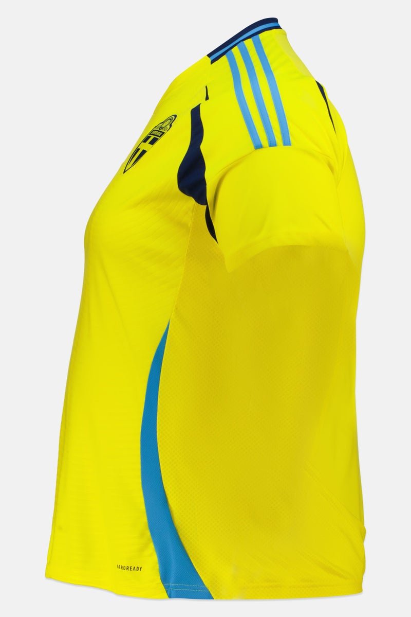 Adidas تي شيرت كرة القدم للرجال بأكمام قصيرة، أصفر - Image 3