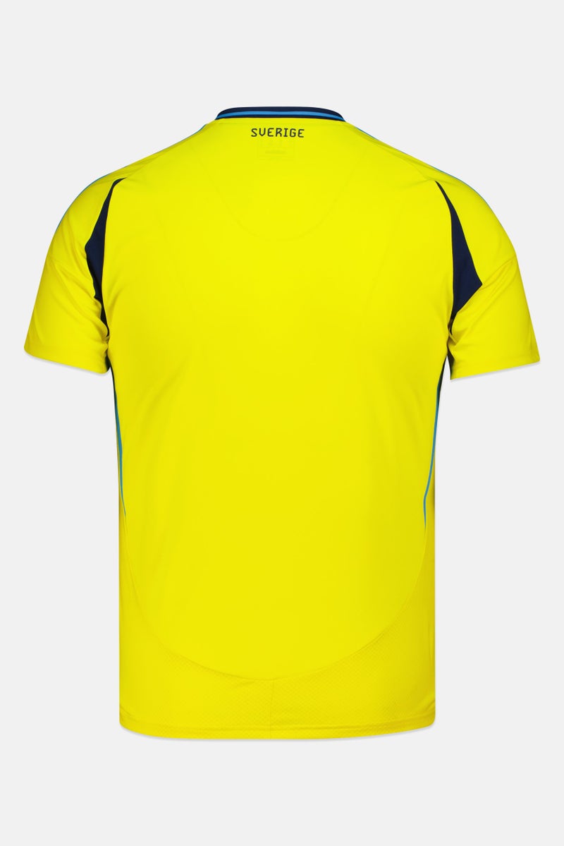 Adidas تي شيرت كرة القدم للرجال بأكمام قصيرة، أصفر - Image 2