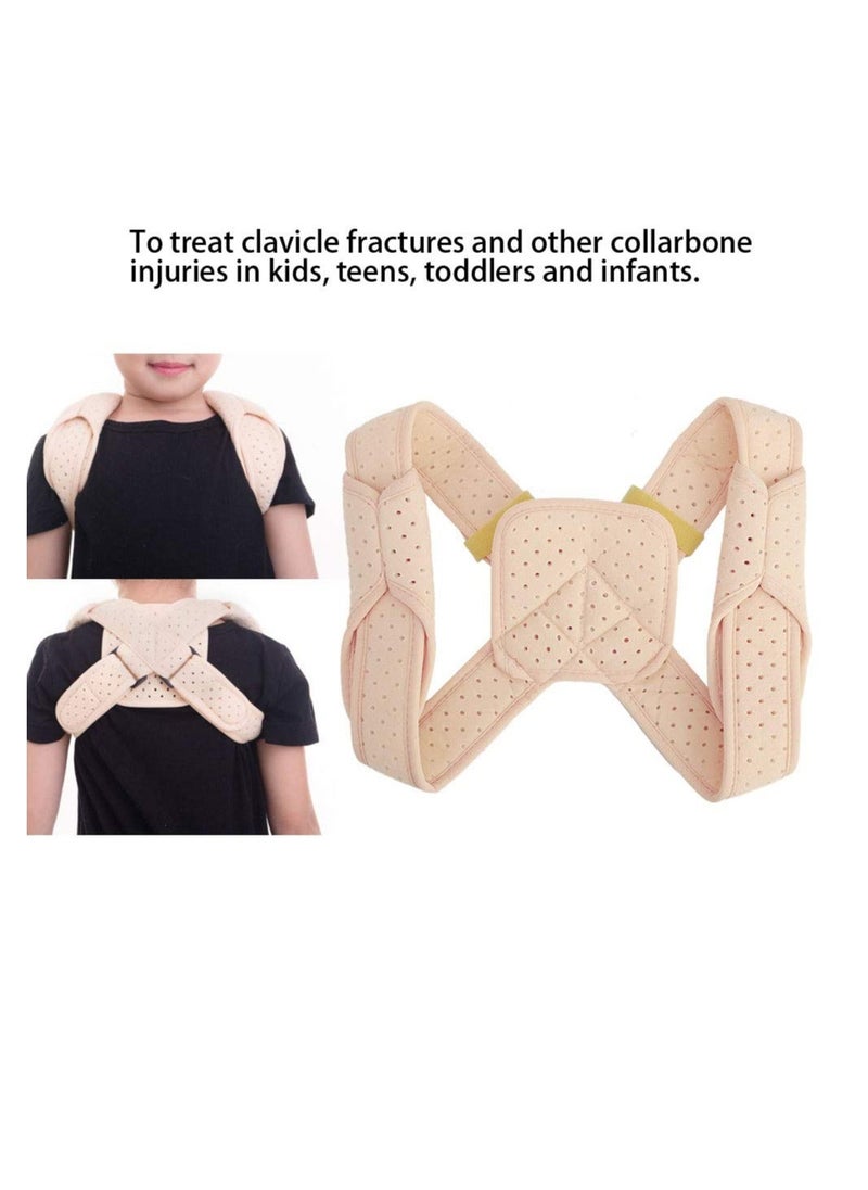 Generic - Clavicle Support, Posture Corrector, Kids Back Brace Shoulder Belt for Injuries & Fractures and Support Strap Upper Straightening, Corrector Women Men - Image 1
