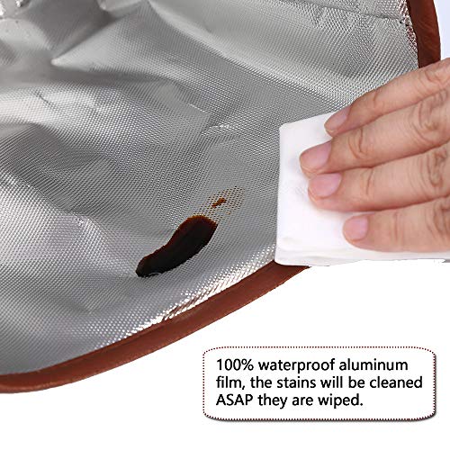 HerMia Hanging Car Trash Can Bin, Garbage Can PU Leather, Waterproof Litter Auto Trash Can for Travelling, Outdoor, and Vehicle (Black) - Image 5