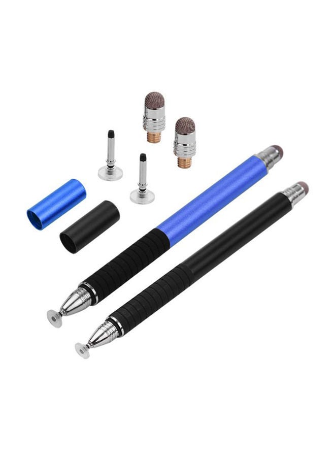 نيبمينينت طقم أقلام دقيقة لشاشة اللمس 2 في 1 من قطعتين أسود ملكي وأسود - Image 1