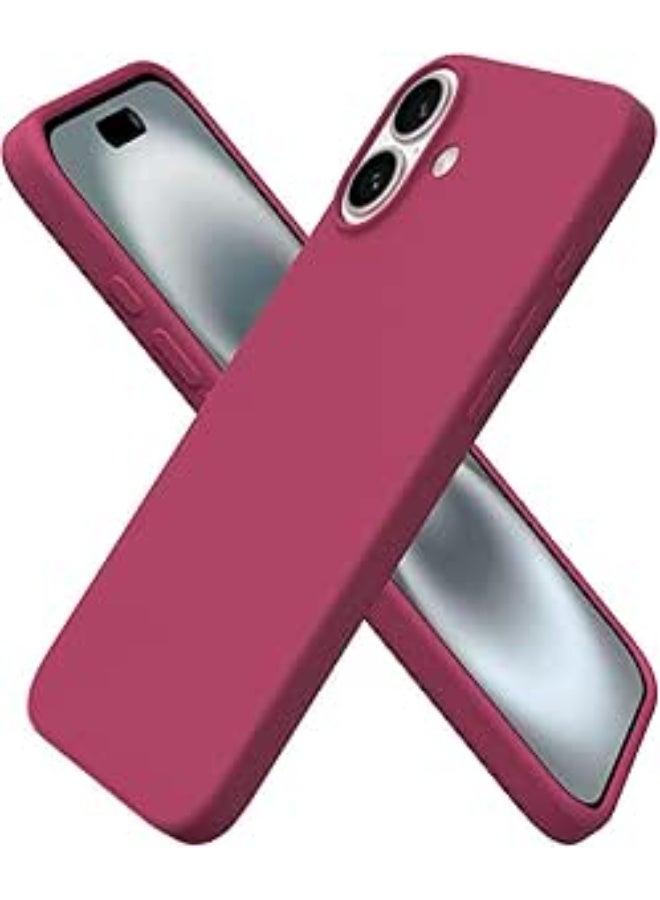 جراب متوافق مع iPhone 17 مقاس 6.3 بوصة، جراب واقٍ رفيع من السيليكون السائل بثلاث طبقات مغطى بالكامل بجل ناعم من المطاط مقاس 6.3 بوصة، لون كستنائي - Image 1