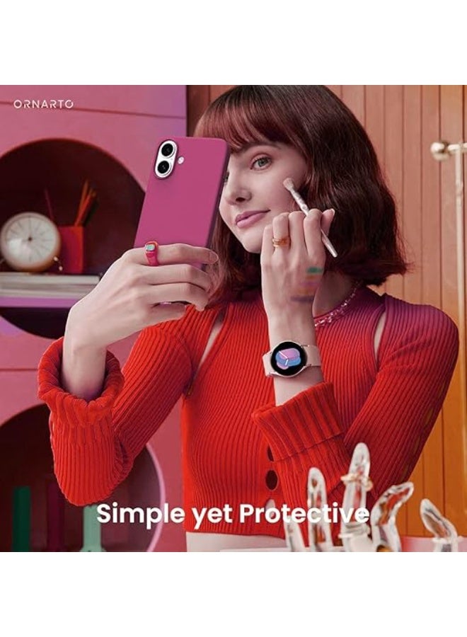 جراب متوافق مع iPhone 17 مقاس 6.3 بوصة، جراب واقٍ رفيع من السيليكون السائل بثلاث طبقات مغطى بالكامل بجل ناعم من المطاط مقاس 6.3 بوصة، لون كستنائي - Image 4