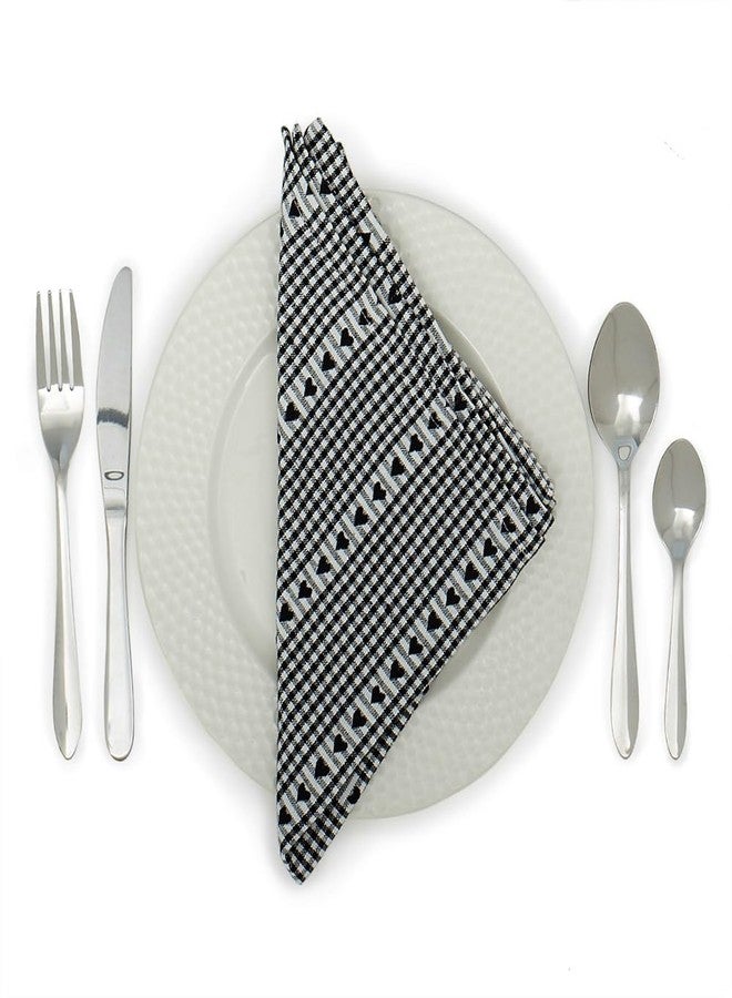 Home Basics 4 Piece Dinner Spoons, Silver - Image 3