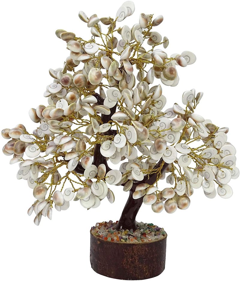 Galox Galox Natural Original Gomti Chakra Gomati Chakra Tree for Good Luck Prosperity Decorative Showpiece Tree 500 Bead Gomti Chskra Tree - Image 1