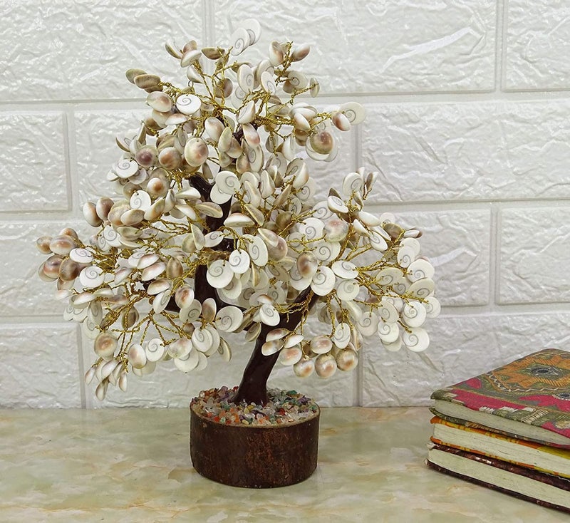 Galox Galox Natural Original Gomti Chakra Gomati Chakra Tree for Good Luck Prosperity Decorative Showpiece Tree 500 Bead Gomti Chskra Tree - Image 5