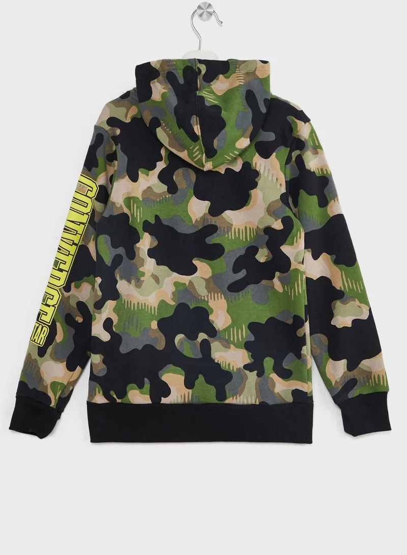 كونفرس Youth Camo Aop Fleece Hoodie