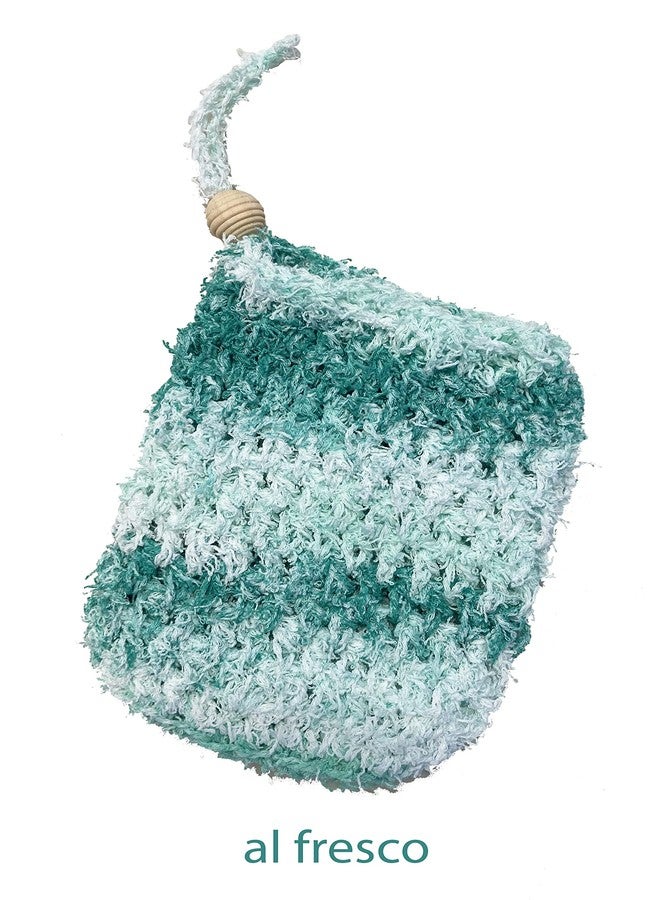 Znet3D Soap Saver Bag - Hand Crochet Scrubby Cotton Saver Bag - Exfoliating Soap Pouch for Foaming and Drying The Soap Bars Shower Soap Bag - HandMade in the USA (Al Fresco - Image 2