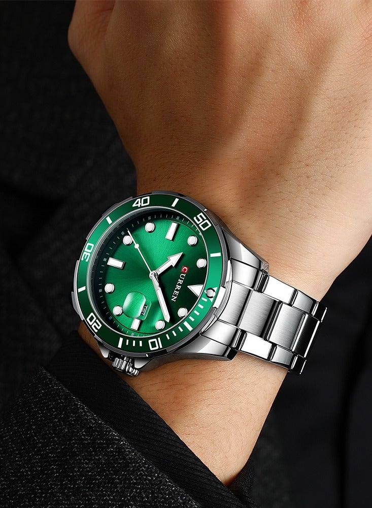 CURREN CURREN Sports Men Watch Top Brand Luxury Business Waterproof Male Clock Stainless Steel Quartz Men's Wristwatch 8388 - Image 3