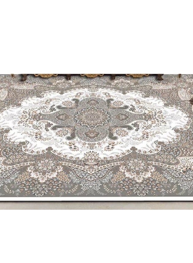 SMART HOME Ceramic Carpets Excellent Velvet Rug Padded And Soft To The Touch With Beautiful 3D Patterns Made of High-Quality Materials Nano Seating Mattress Polypropylene Square Multicolour size 3X4 meters - Image 2