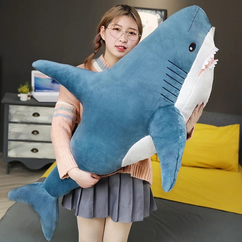 Y&D Good Quality Large Stuffed Animal Toy – Creative Sawtooth Shark Plush Doll, Soft Cuddly Sea Animal Gift for Kids and Shark Lovers - Image 1