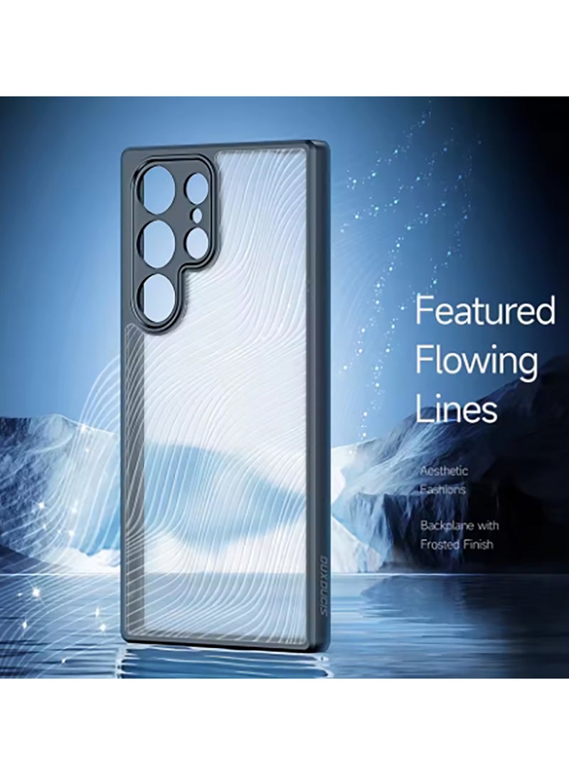 TPU Transparent Case for Samsung Galaxy S25 Ultra, waterproof, fade resistant, fingerprint resistant, collision resistant, black - Image 4