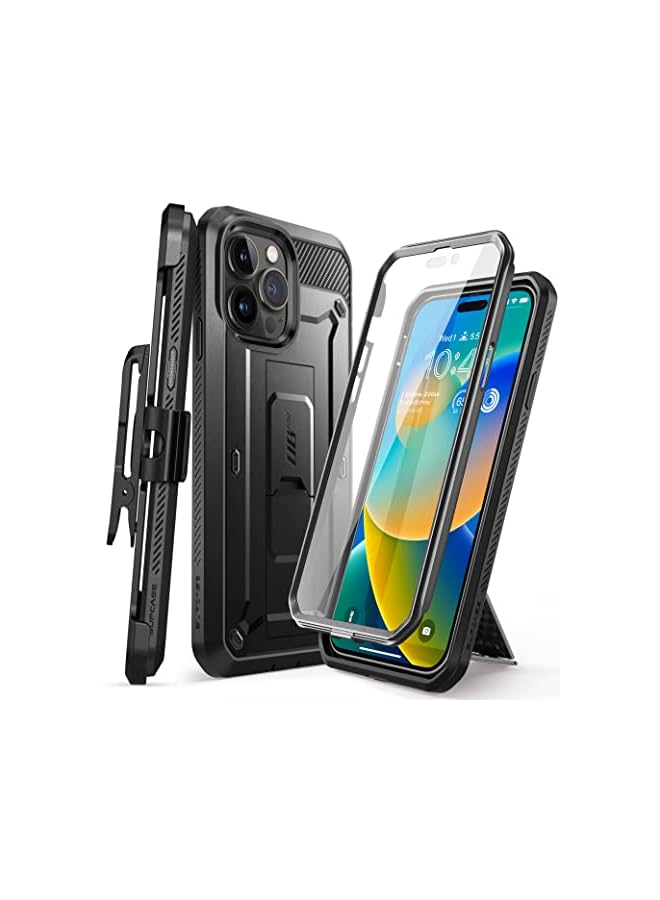 SupCase Unicorn Beetle Pro Case for iPhone 14 Pro 6.1", with Built-in Screen Protector & Kickstand & Belt-Clip Heavy Duty Rugged Case - Image 2