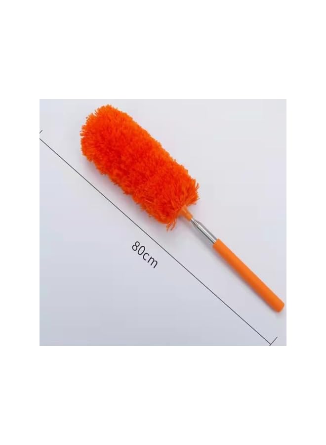promass 4 Pack Microfiber Feather Duster, with Extendable Pole and Bendable Head, Washable Bendable Cleaning Tool for Office Car Window Furniture, 4 Colors - Image 5