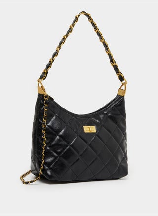 Diamond Pattern Shoulder Bag with Chain Strap - pzsku/Z1BF69F938940AA98D232Z/45/_/1739541710/e1e15bb3-a07e-4d58-a7c8-fe7d7c612a59