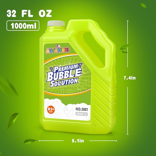 Aujazyble Bubble Solution Refills 32OZ Giant Bubbles Refill Solution Bubbles Bulk for Bubble Machine Bubble Gun Bubble Wands Bubble Mower Bubbles for Kids in Summer Celebrations Party Favor - Image 5