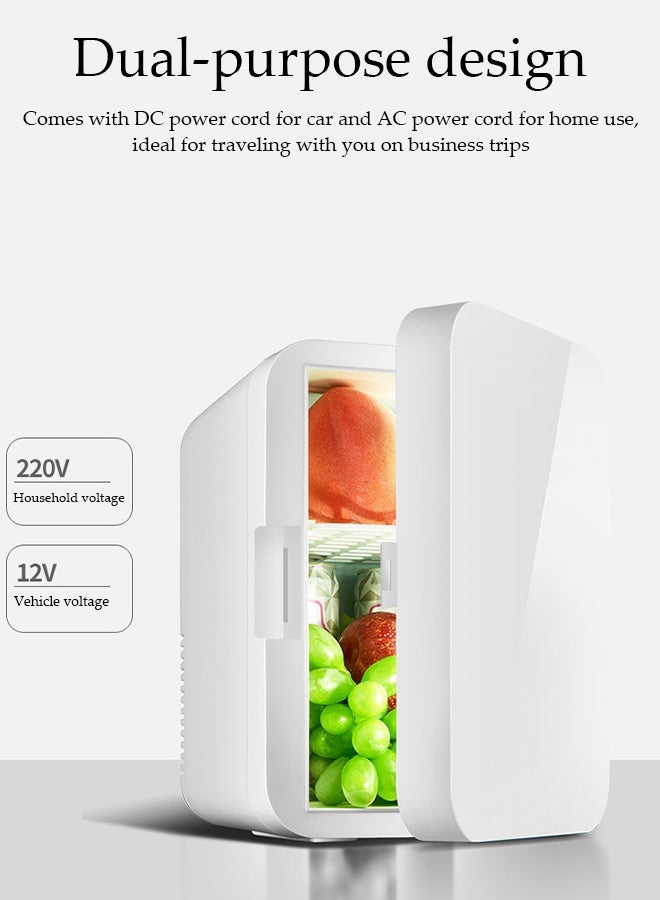 DUNISO 8L Car Refrigerator Portable Double-layer Auto Mini Fridge Low Noise Fridge Car & Household Use Single Person Refrigeration Small Refrigerator Electric Fast Cooler and Warmer for Refrigerating Make Up, Skin Care and Food Portable Freezer for Home Outdoor Camping and Dormitory Road Trips - Image 5