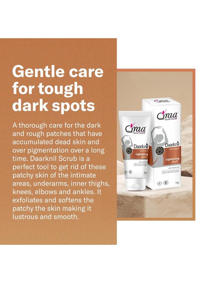 Qraa Daarknil Polisher For Intimate Lightening/Dark Spots/Uneven Tone | For Dark Underarms, Neck, Knees, Elbows And Inner Thigh (30Gm)  - Image 2