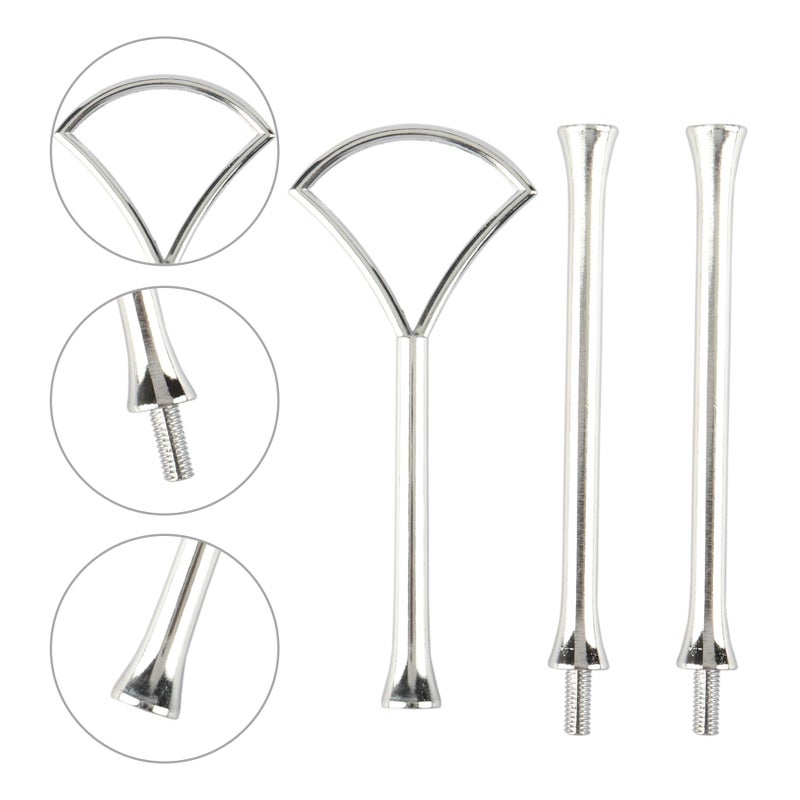 Happy Will 3 Tiered Cake Stand Noble Wedding Dessrt Tower Tray Cupcake Plates Holder for Birthday Party Baby Shower Graduation and Christmas Party Silver Fan - Image 3