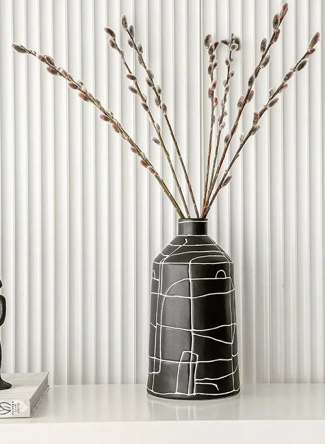 KNOT HOME Carlene Arneson Narrow Mouth Vase Knot Home Designer Accessory for Bedroom Living Dining Room Office Area Décor