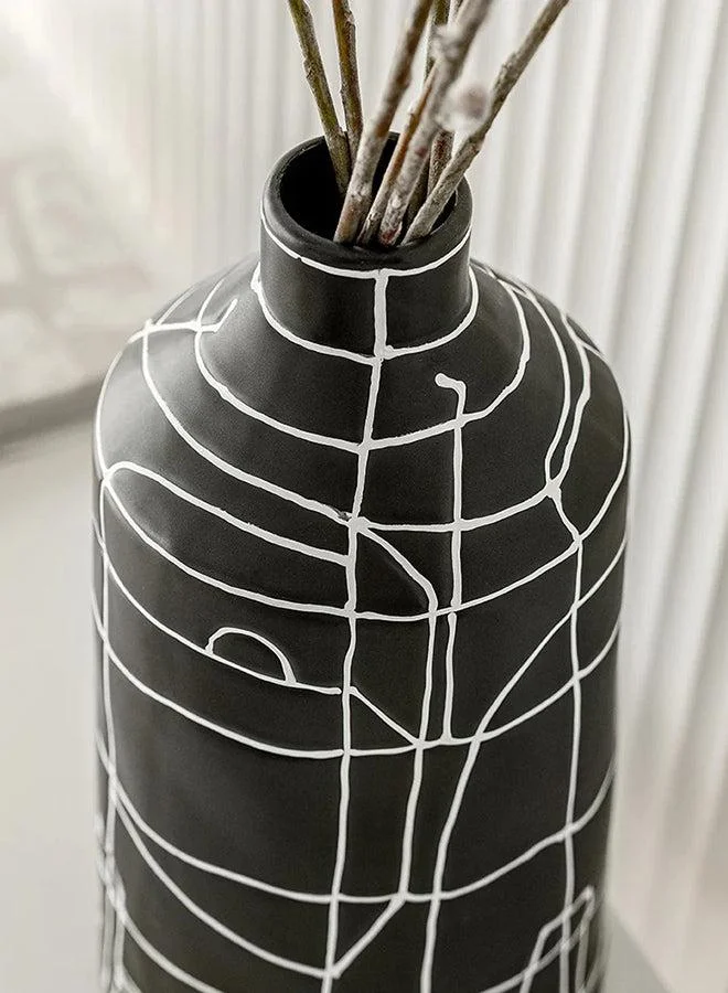 KNOT HOME Carlene Arneson Narrow Mouth Vase Knot Home Designer Accessory for Bedroom Living Dining Room Office Area Décor