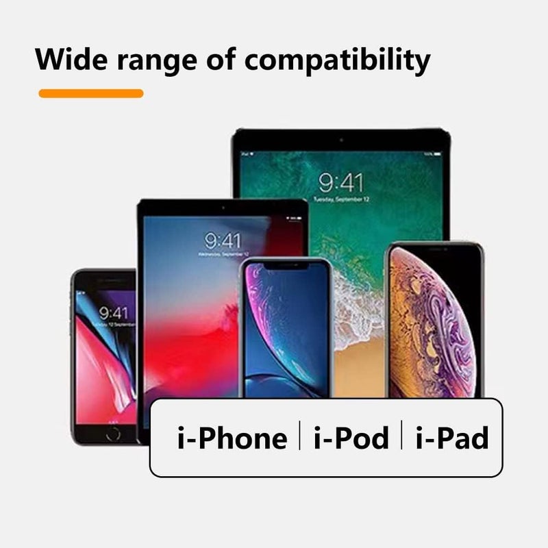 USB C to Phone Adapter, 2 Pcs Type C Female to 8-Pin Male Adapter, Supports 27W PD Charging & Data Transfer, Compatible with iPhone 12/11/8/X/XR/XS/SE/7 Plus and iPad Series - Image 3