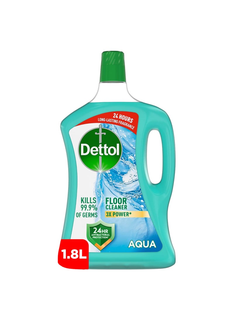 Dettol Aqua Antibacterial Power Floor Cleaner Blue 1.8Liters - Image 1