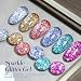 Born Pretty Glitter Gel Nail Polish Set Sparkly Shiny Gold Silver Pink Glitter Gel Polish Kit Soak Off U V Nail Gel Gift Box Nail Art Manicure Varnish Kit 7ML 6PCS - Image 3