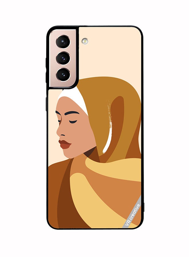 VR CREATIVE Protective Case Cover For Samsung Galaxy S21 5G Cartoon Woman Shape Design Multicolour - Image 1