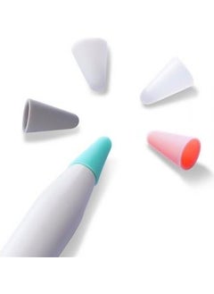 Polham Dux Series 10 Pcs Colored Replacement Pen Tips for Apple Pencil 1/2, Silent Silicone Pen Tips for Drawing  - Image 1