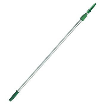 Unger EZ120 OptiLoc Aluminum 2-Sections Telescopic Extension Pole with ErgoTec Locking Cone, 4' Length (Case of 10)