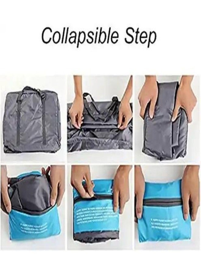 ARTLABEL Eco Friendly Portable Waterproof Durable Storage Traveling Luggage Bags Reusable Large Capacity Foldable Duffel Bag (Pink) - Image 3
