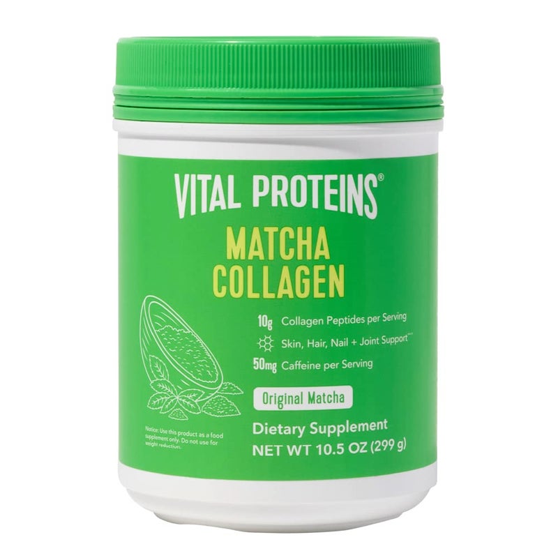 Vital Proteins Matcha Collagen Peptides Powder Supplement, Matcha Green Tea Powder, 10.5 oz, Original Flavored - Image 1