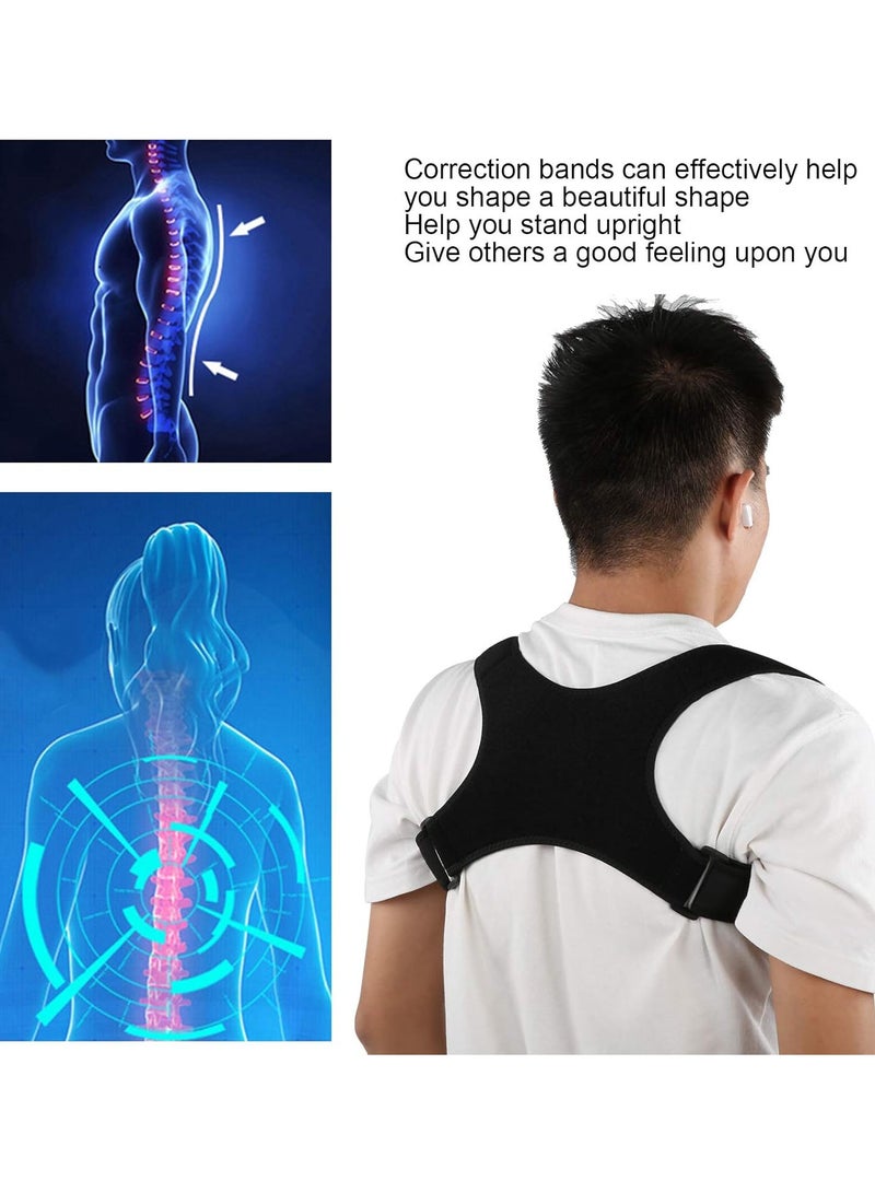 GGOOT Shoulder Support Belt, Posture Corrector Posture Correction Belt Back Straightener for Hunchback Correction - Image 4