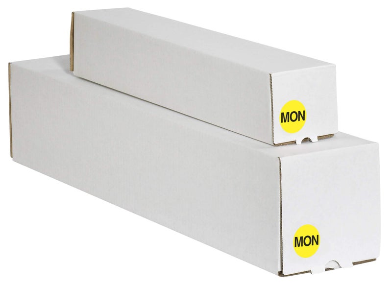Tape Logic TLDL6502 Inventory Circle Labels, Days of The Week, Mon", 2", Fluorescent Yellow, 1 Roll of 500 Labels - Image 2