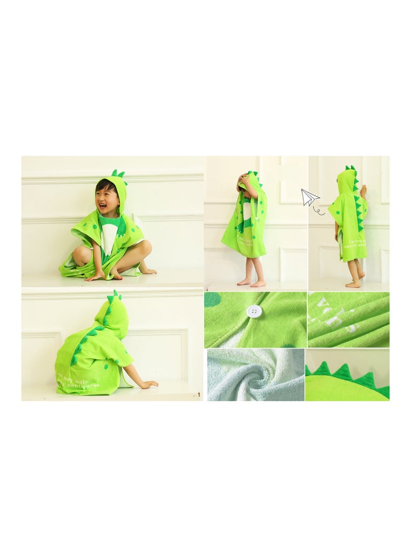 Y&D Kids Bath Beach Towel Terry Cloth Cover for Boys Girls Softest Hooded Wrap Pool Babie Toddler Bathrobe - Image 4