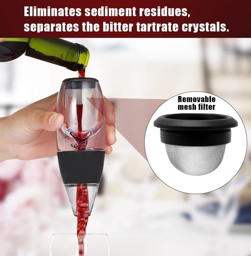 AIKARO - Wine Air Aerator Automatic Decanter with Filter and Base - Image 3