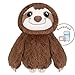 SUZZIPAD Microwavable Stuffed Animal Heated Sloth Plush for Anxiety Bedtime Cuddle Companion Soreness Stress Relief Warmer Plueshies Microwave Heating Pad Gifts for Women Brown - Image 3