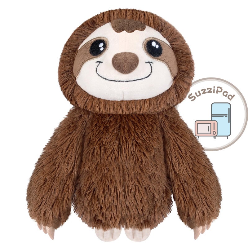 SUZZIPAD Microwavable Stuffed Animal Heated Sloth Plush for Anxiety Bedtime Cuddle Companion Soreness Stress Relief Warmer Plueshies Microwave Heating Pad Gifts for Women Brown - Image 2