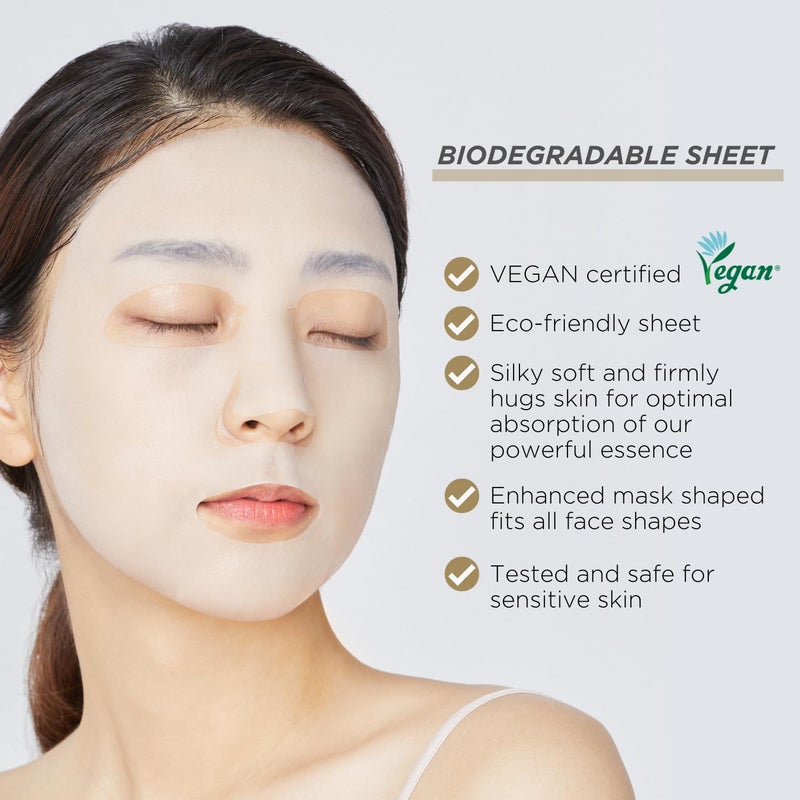 Mediheal Best Korean Sheet Mask - Placenta Essential Face Mask 10 Sheets For Anti-aging, Korean rejuvenazing mask, ultra-nourishing, glowy skin treatment - Image 4