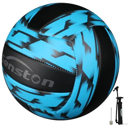 Senston Size 5 Volleyball – Soft & Durable Microfiber Cover for Adults & Youth | Official Size for Indoor, Outdoor, Beach & Gym Training | Includes Air Pump - Image 1