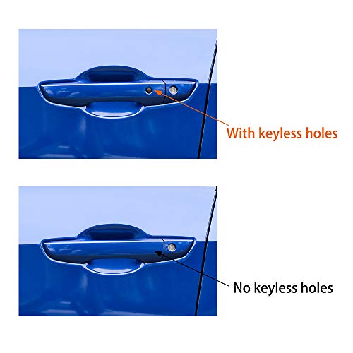 Thenice for 10th Gen Civic Accessories Door Handle Cover Exterior Decoration Compatible with Honda Civic 2021 2020 2019 2018 2017 2016 with Smart Auto Lock Holes -Black - Image 3