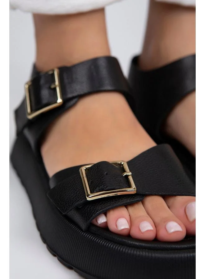 Manijero  Vena Women's Genuine Leather Buckle Sandal for Women | Best Price UAE