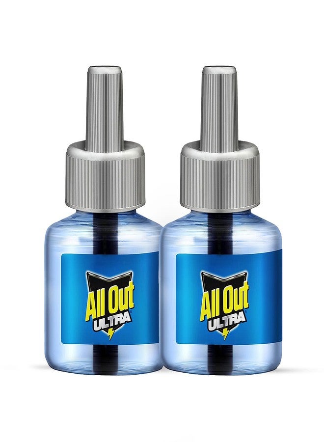 All Out Ultra Liquid Vaporizer, 2 Refills (45ml each) | Kills Dengue, Malaria & Chikungunya Spreading Mosquitoes| India's Only Mosquito Killer Brand Recommended by Indian Medical Association - Image 1