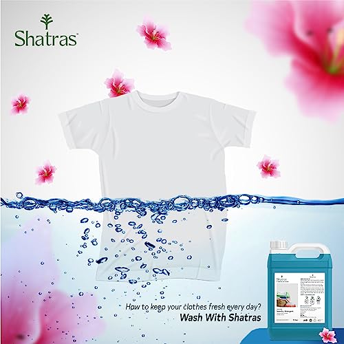 Shatras Liquid Detergent, Suitable for top load & front load for Machine and Hand Wash, Eco friendly, Natural liquid for all type of clothes(5L) - Image 5