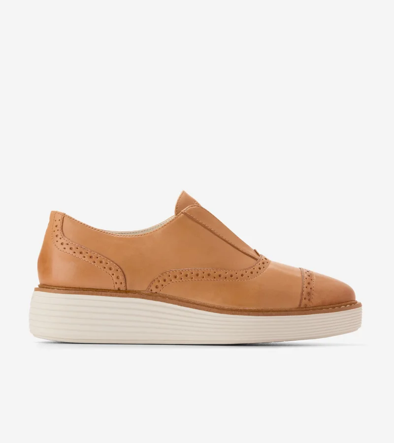 COLE HAAN Women's ØriginalGrand Platform Laceless Oxfords