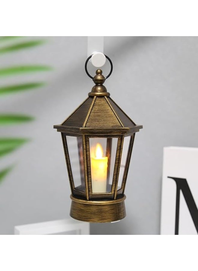 DYD Vintage Hexagonal Swinging Candle Lantern – Traditional Hanging Antique Gift Decor for Indoor Use Bronze, GMXDB017 By DYD Delights - Image 3