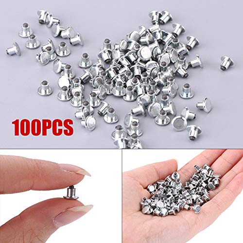 EVGATSAUTO Tire Steel Studs, 100pcs Car Bike ATV Motorcycle Snow Chain Caltrops with Installation Tool for Silent Spikes Tyre Screws - Image 4