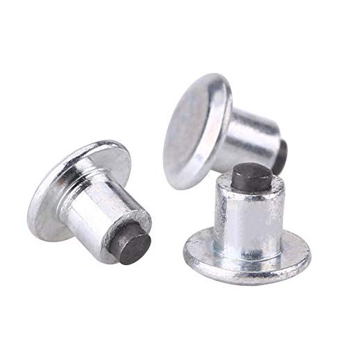 EVGATSAUTO Tire Steel Studs, 100pcs Car Bike ATV Motorcycle Snow Chain Caltrops with Installation Tool for Silent Spikes Tyre Screws - Image 1