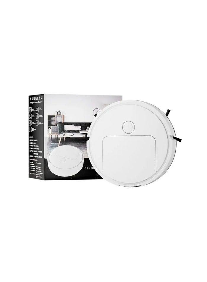 Robot Vacuum and Mop Combo,Household Vacuum Cleaners Robot Vacuum Cleaners for Home Office,Intelligent Fully Automatic Sweeping Robot,Ideal for Pet Hair,Hard Floor,Low Carpet (White)  - Image 2